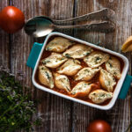 muszle z roślinną ricottą