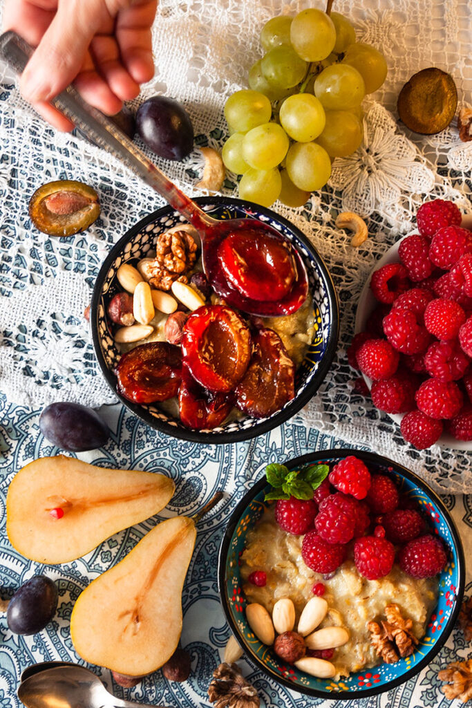 owsianka ze śliwkami