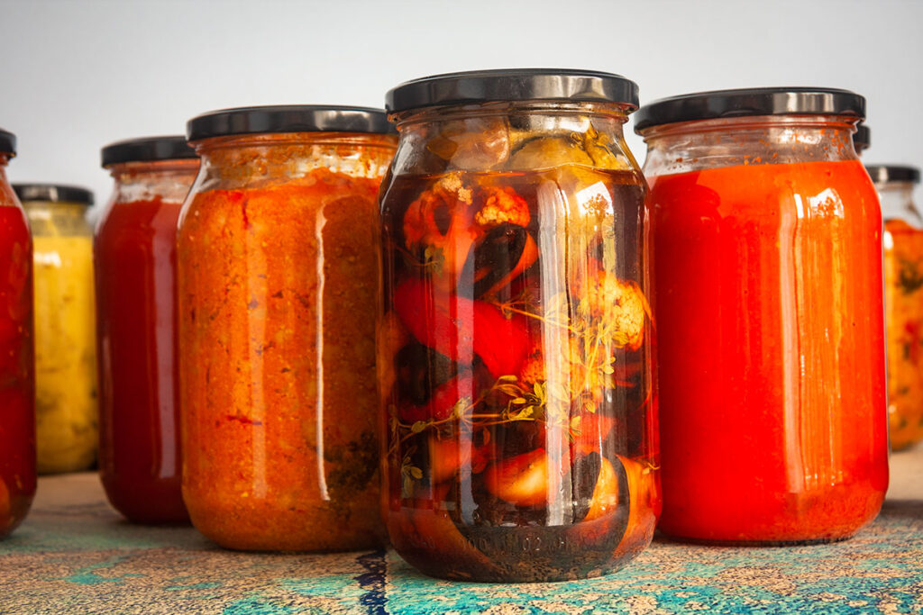 pieczone warzywa w zalewie