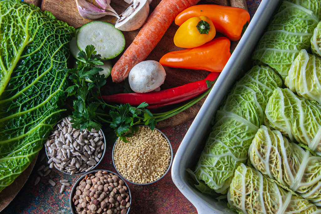 roślinne menu sezonowe