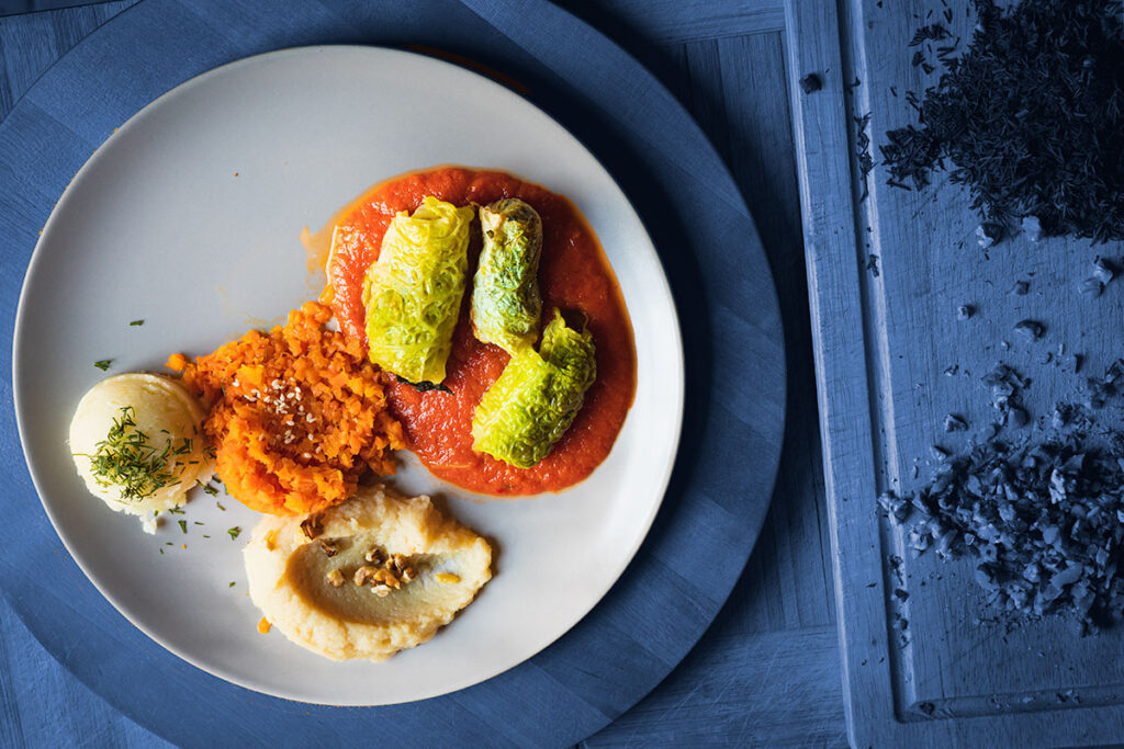 Wróbelki w pomidorach i papryce