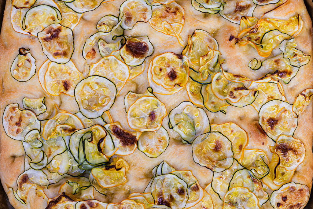 Focaccia z cukinią